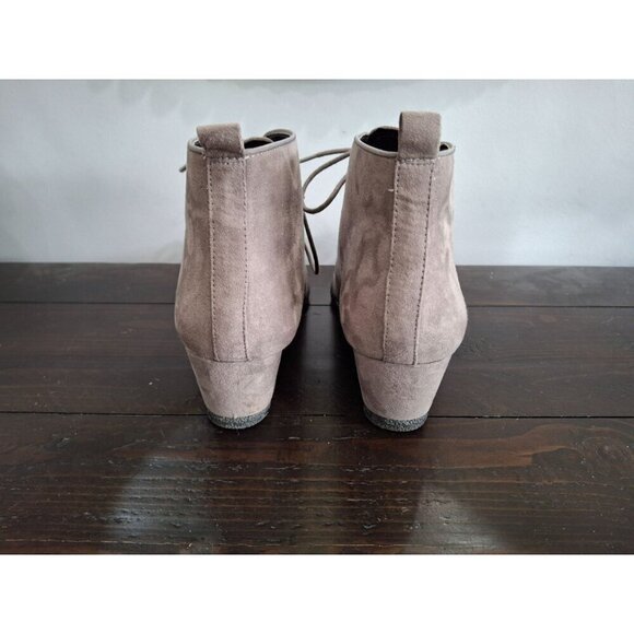 EUC Franco Sarto Annabelle Gray Wedge Bootie/Sz. 9M - Picture 6 of 9